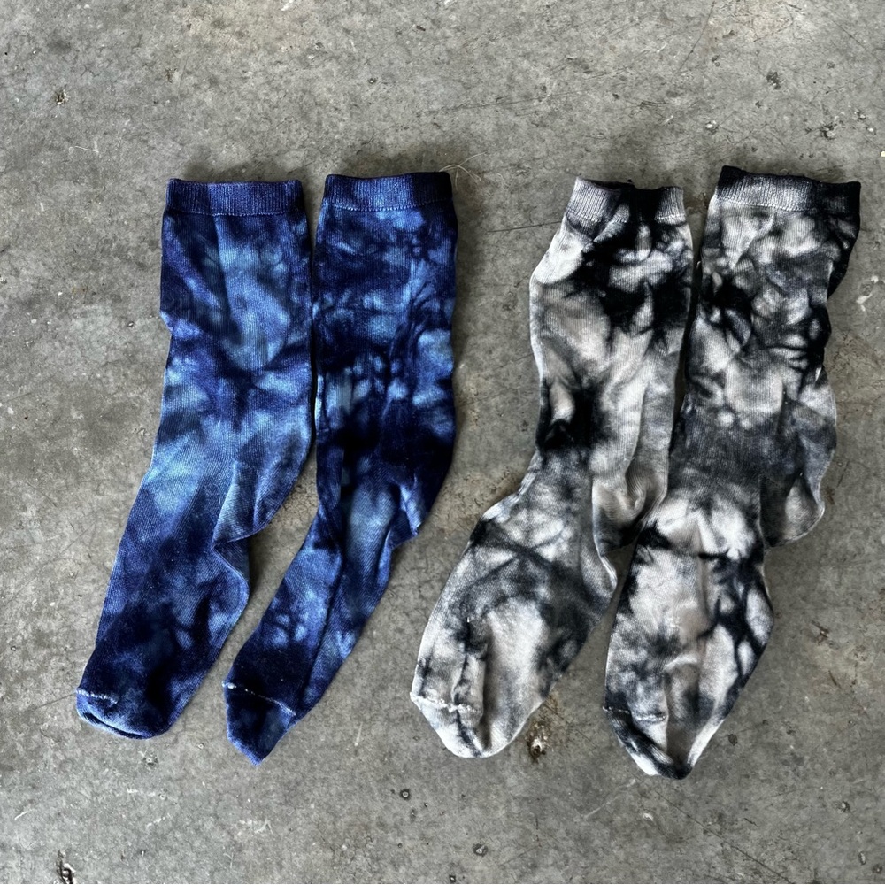 Tie dye hippie dress socks loafer women’s COS size 5-9